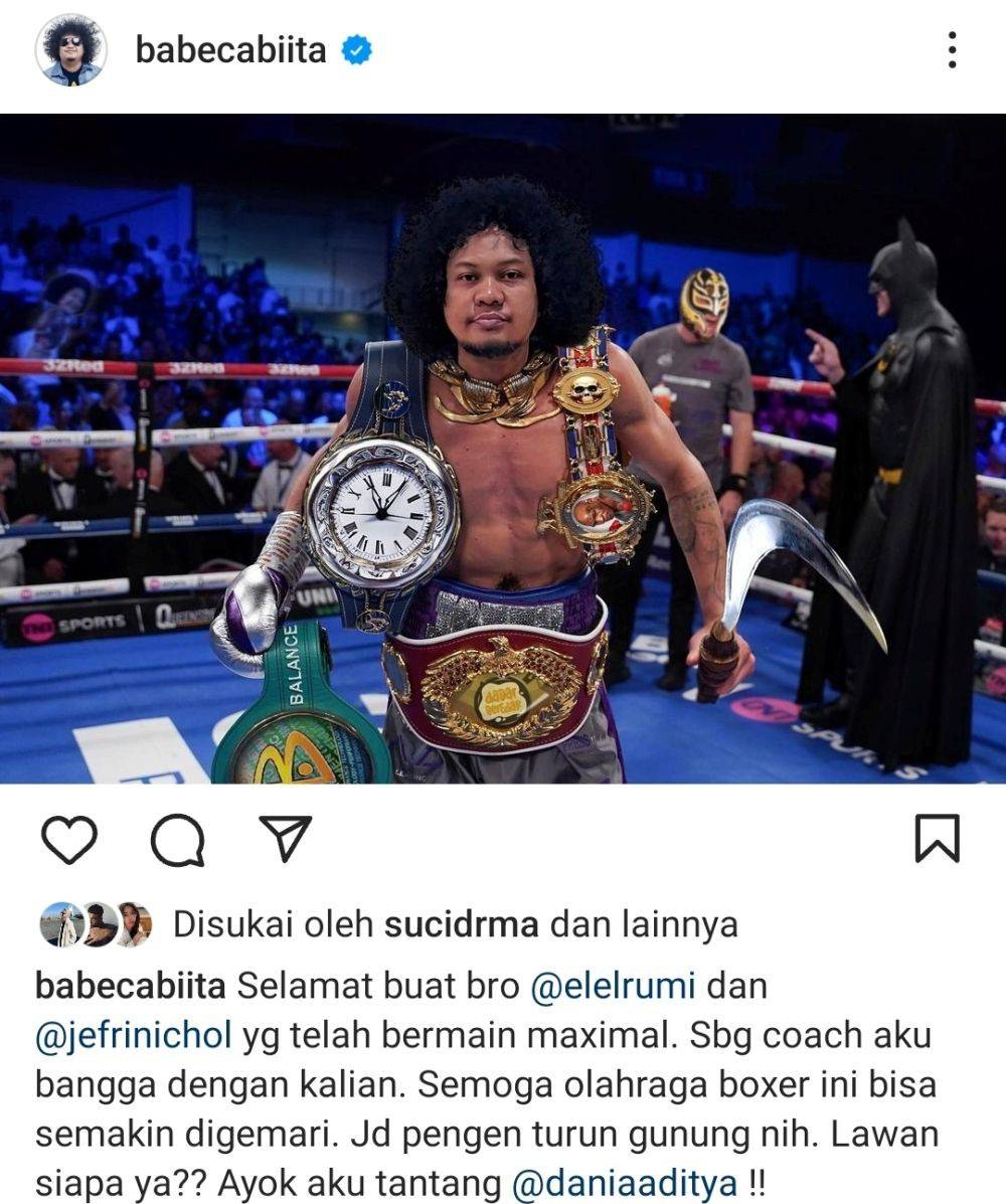 Postingan Terakhir Babe Cabita Di Instagram