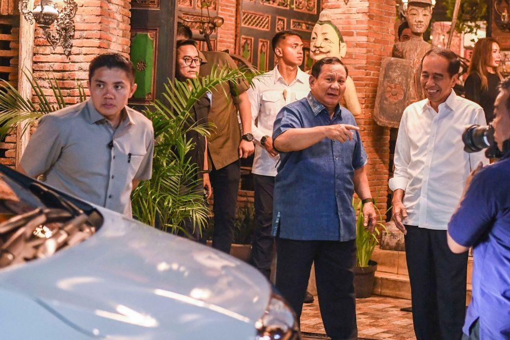 Prabowo Jokowi Makan Malam Di Solo Istana Pertemuan Bestie