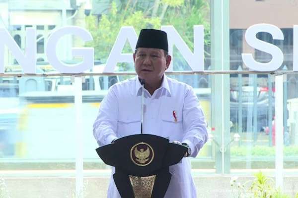 Prabowo Resmikan Terowongan Silaturahim