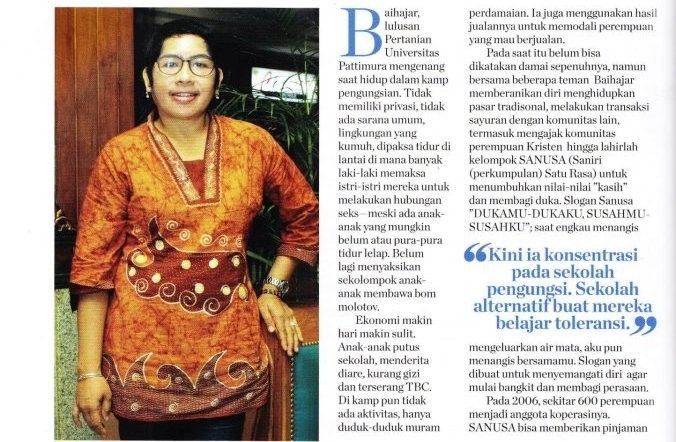 Baihajar Tualeka, Kartini Maluku yang Percaya Betapa Mahalnya Perdamaian