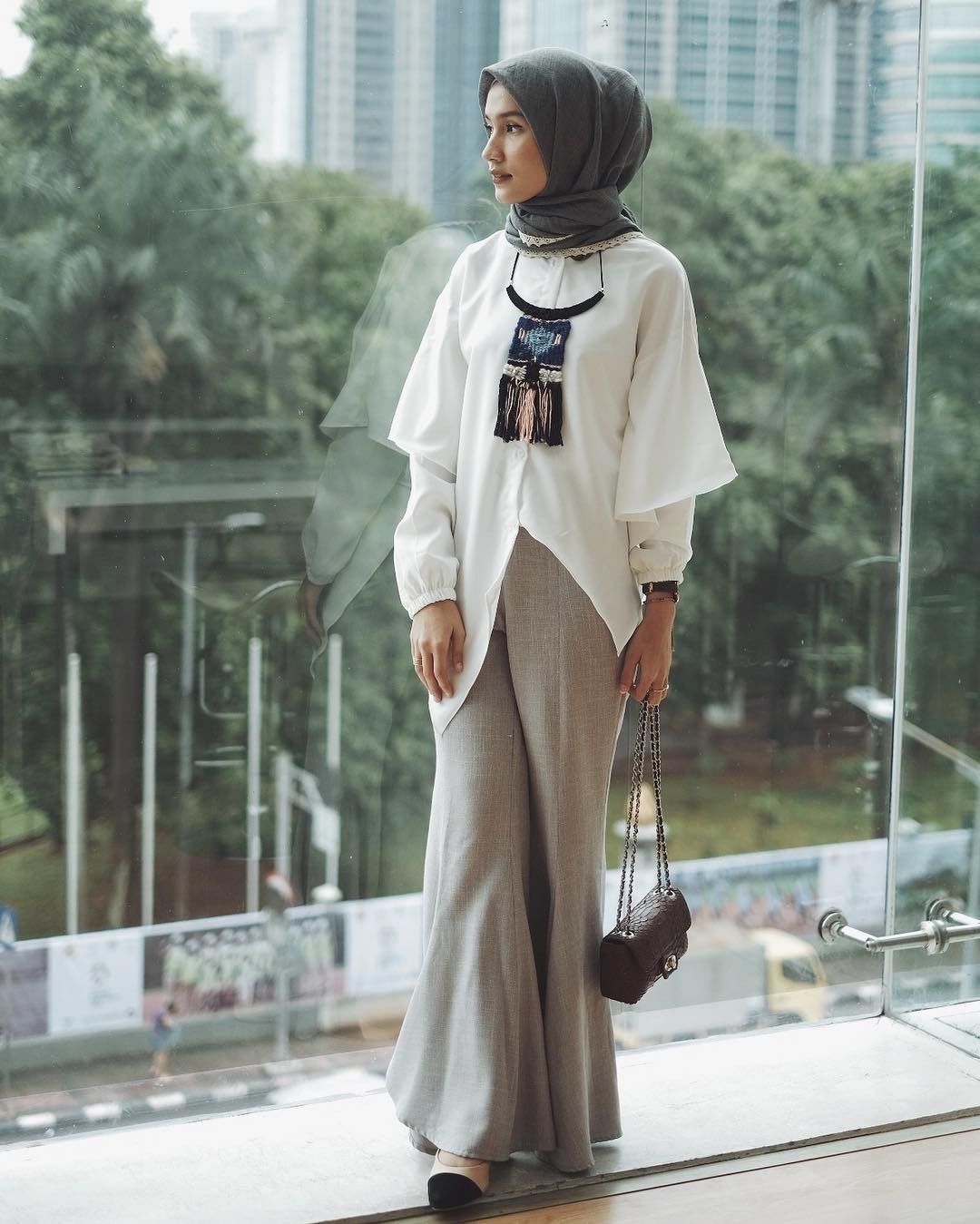 10 Foto Dwi Handayani Inspirasi Hijab Style Bohemian Yang Bikin