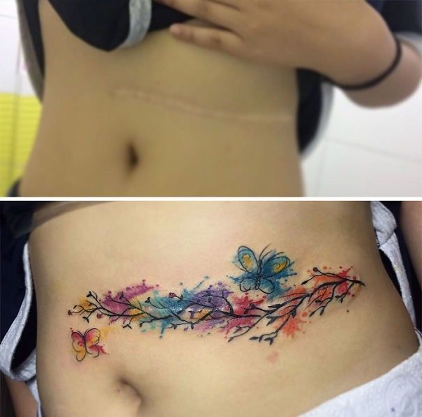 Paling Keren 24 Desain Tato Di Perut Contoh Gambar Tato