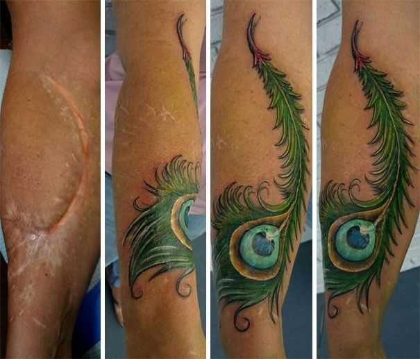 Kreatif Banget 30 Tato Ini Menyulap Bekas Luka Jadi Seni Indah