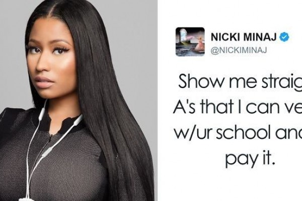 IPK-mu 40? Nicky Minaj akan Membiayai Perkuliahanmu