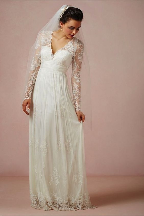  Gaun pengantin sesuai dengan bentuk tubuh 
