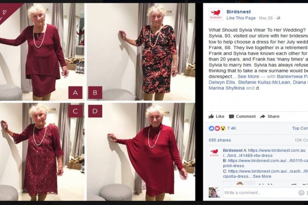 Kisah Nenek Butuh Bantuan Pilih Gaun Untuk Pernikahannya di Facebook