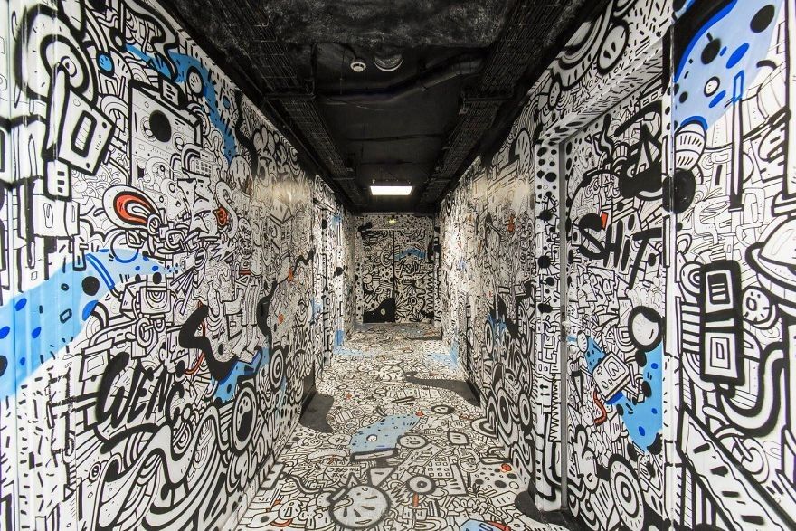 100 Seniman Jalanan Mengubah Asrama Siswa di Paris ini Menjadi Galeri Graffiti