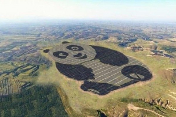 Lucunya, Cina Bangun Stasiun Energi Raksasa Berbentuk Panda