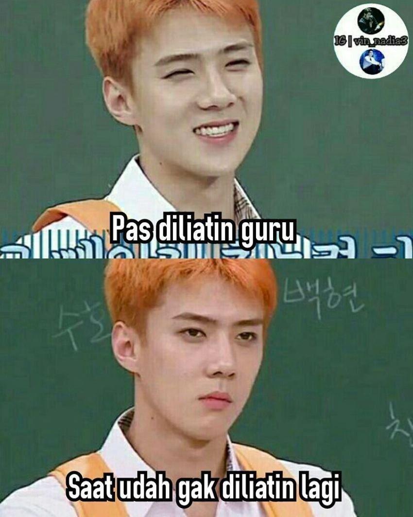 Begini Jadinya Kalau Sehun EXO Jadi Bahan Meme Begini Jadinya Kalau Sehun EXO Jadi Bahan Meme