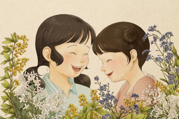 Bikin Baper 15 Ilustrasi Ini Gambarkan Dekatnya Kakak Adik Perempuan