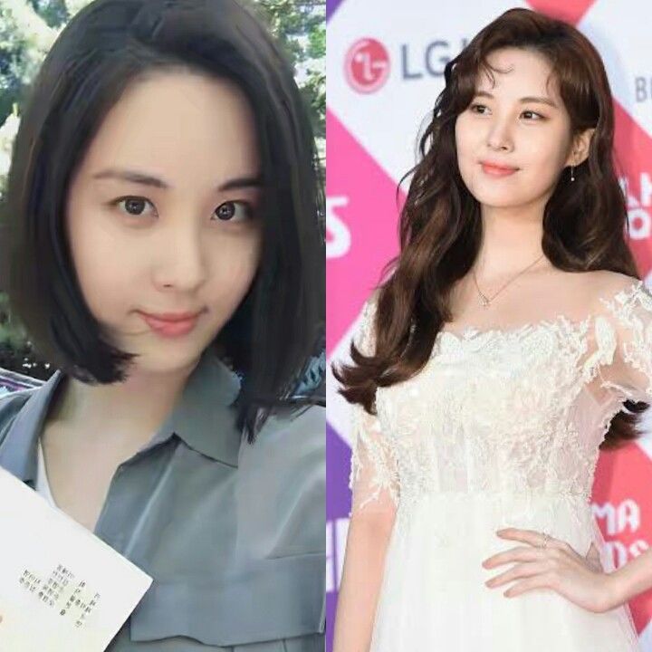 Image result for Seohyun rambut panjang dan pendek