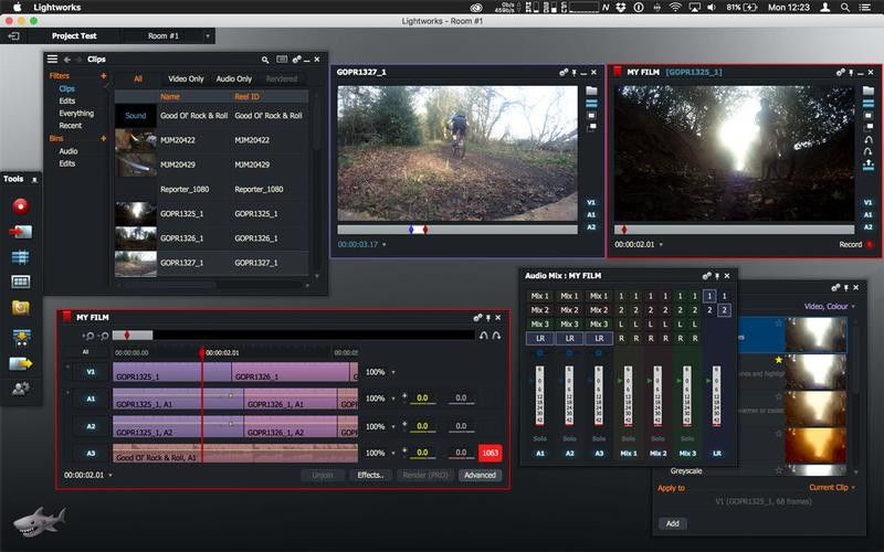 video editing for the mac