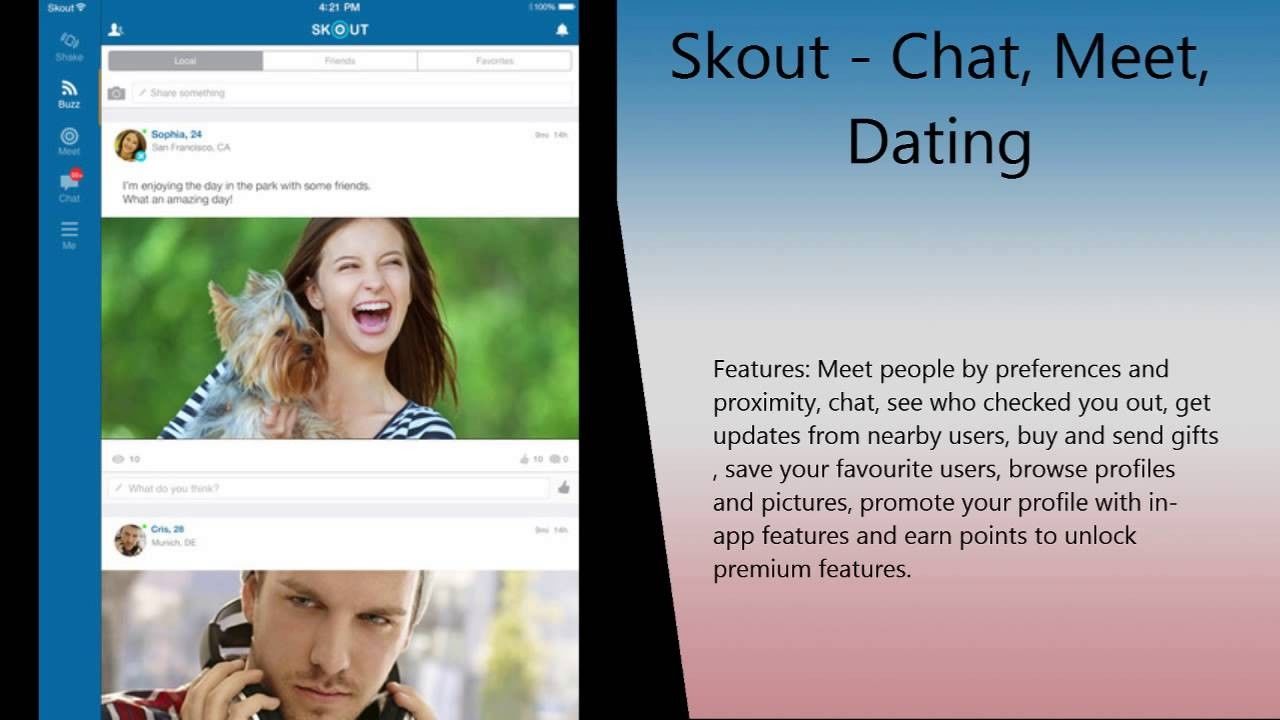 4. Skout - Chat, Meet, Dating. 