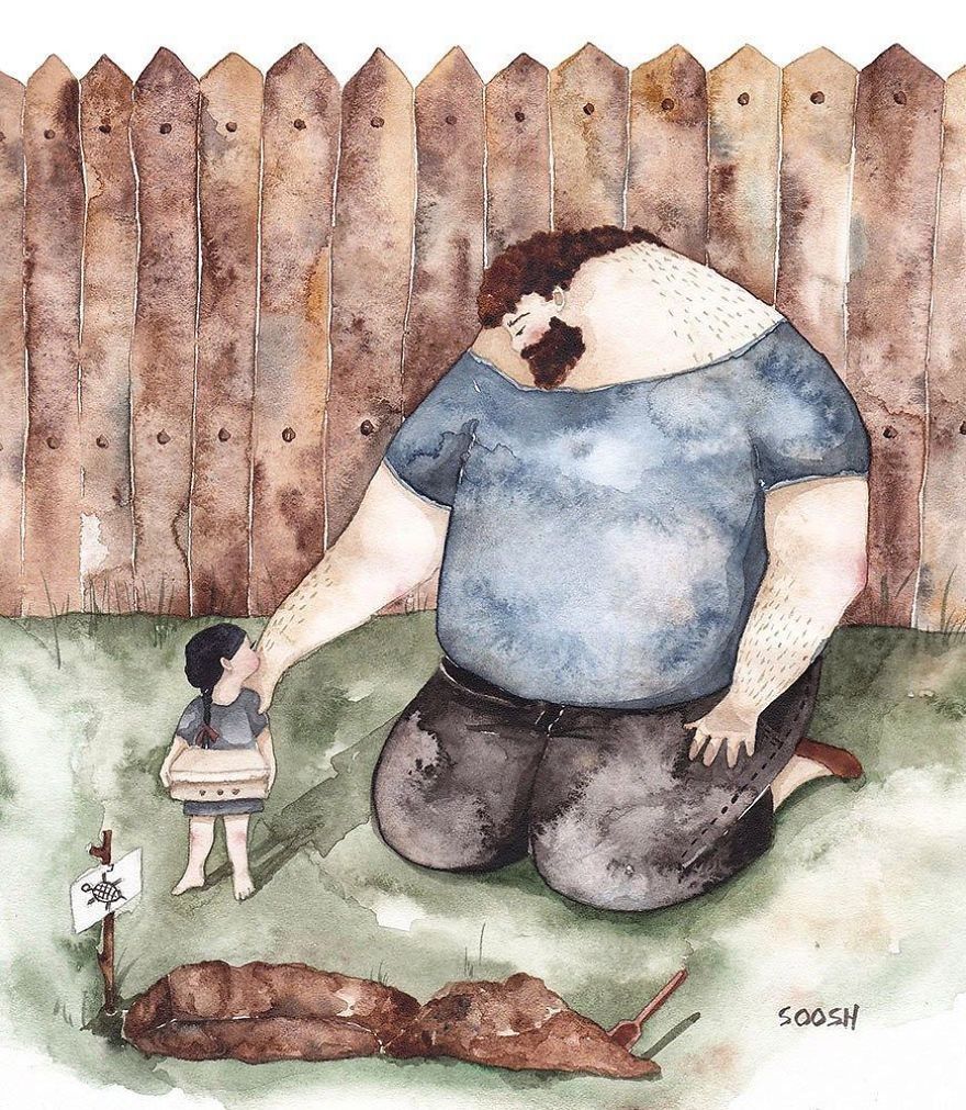 9 Ilustrasi Yang Gambarkan Perasaan Ayah Terhadap Gadis Kecilnya