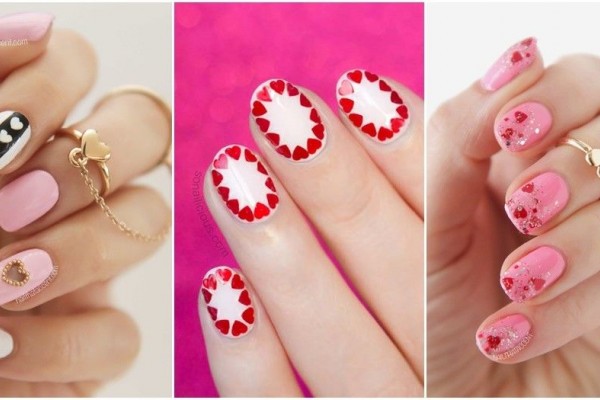 10 Referensi Nail Art Manis Bertema Valentine, Mau Coba Gak?