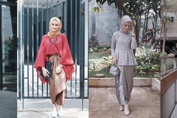 10 Inspirasi Rok  Lilit Kondangan  Buat  Cewek Berhijab 