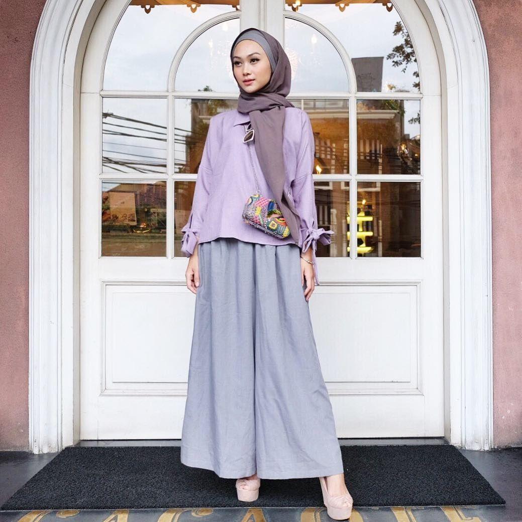 Mix And Match Palazzo Pants Contek Style Indah Nada Puspita Untuk