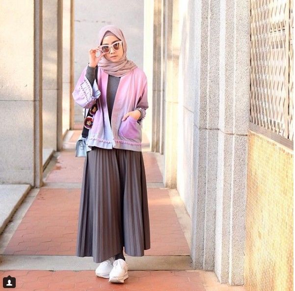 40 Trend Masa Kini Ootd  Rok  Levis Hijab 