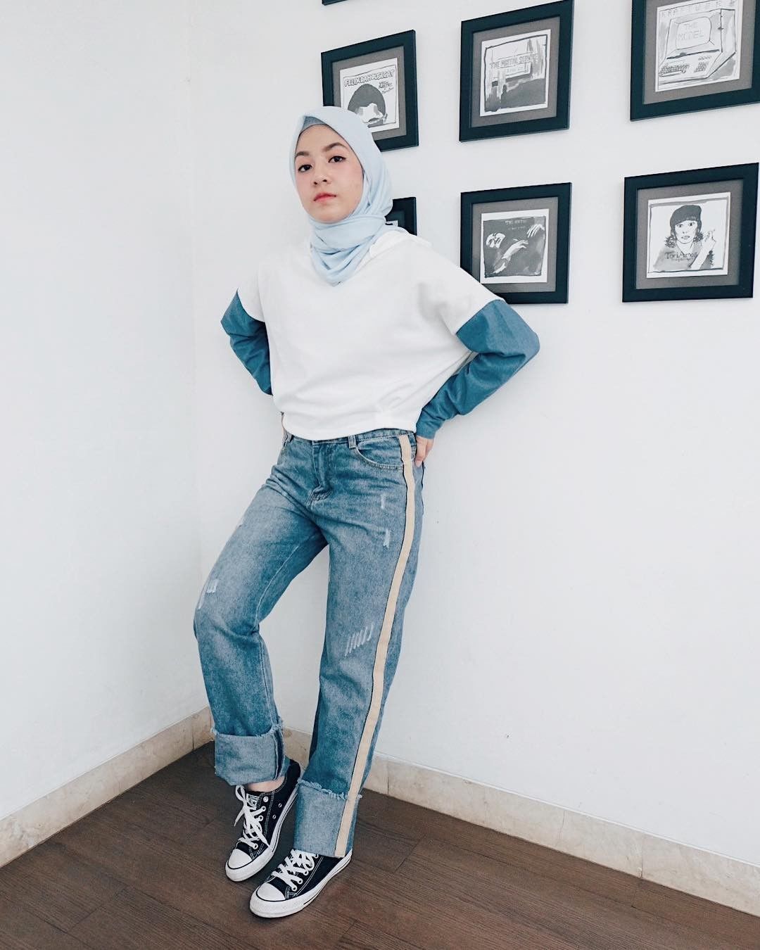 Hijab Ootd Jeans