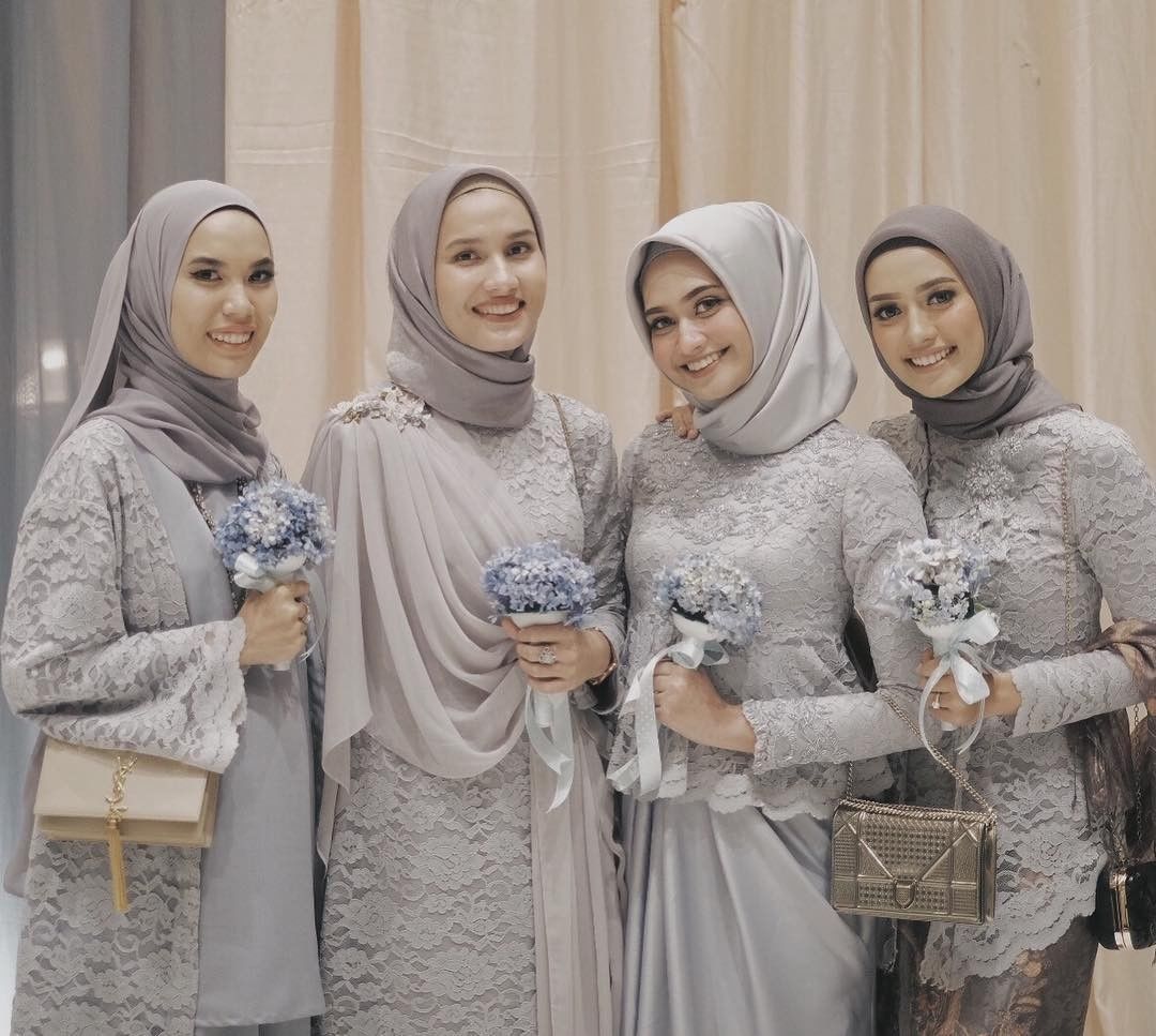  Model  Baju  Bridesmaid  Hijab 2021 Free Photo and Wallpaper