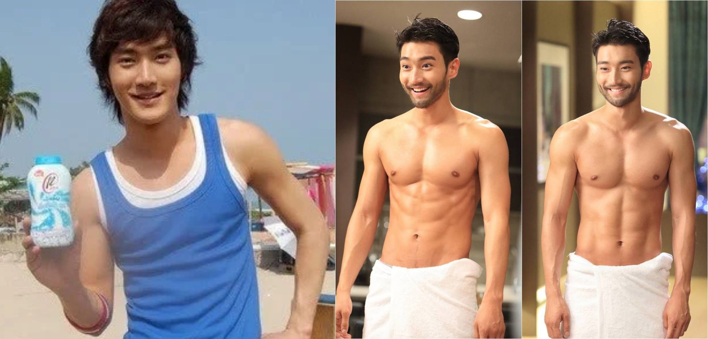 5 Seleb Pria Korea dengan Perubahan Bentuk Tubuh yang Mencengangkan