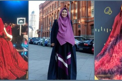 10 Desain Cantik Gaun Muslimah untuk ke Acara Pesta