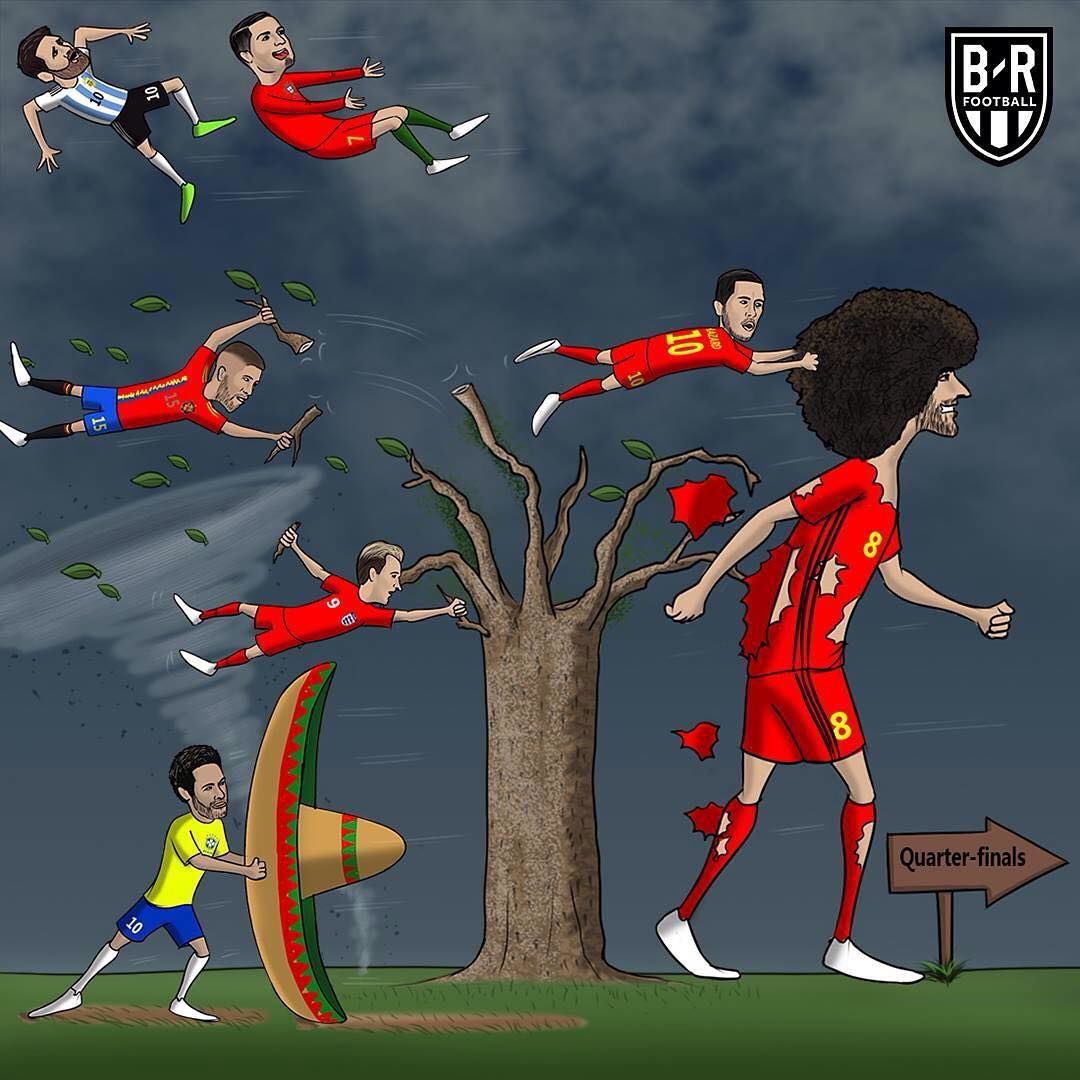 Kumpulan Ilustrasi Belgia Vs Brasil