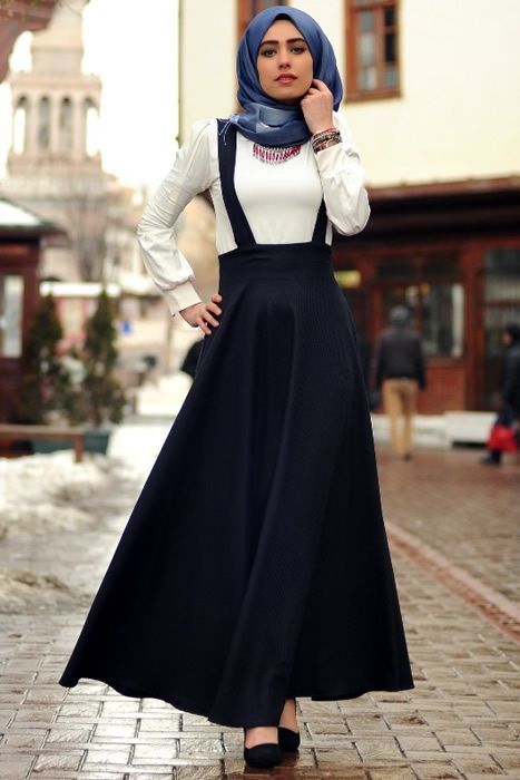 Inspirasi OOTD  dengan Rok untuk  Hijabers 