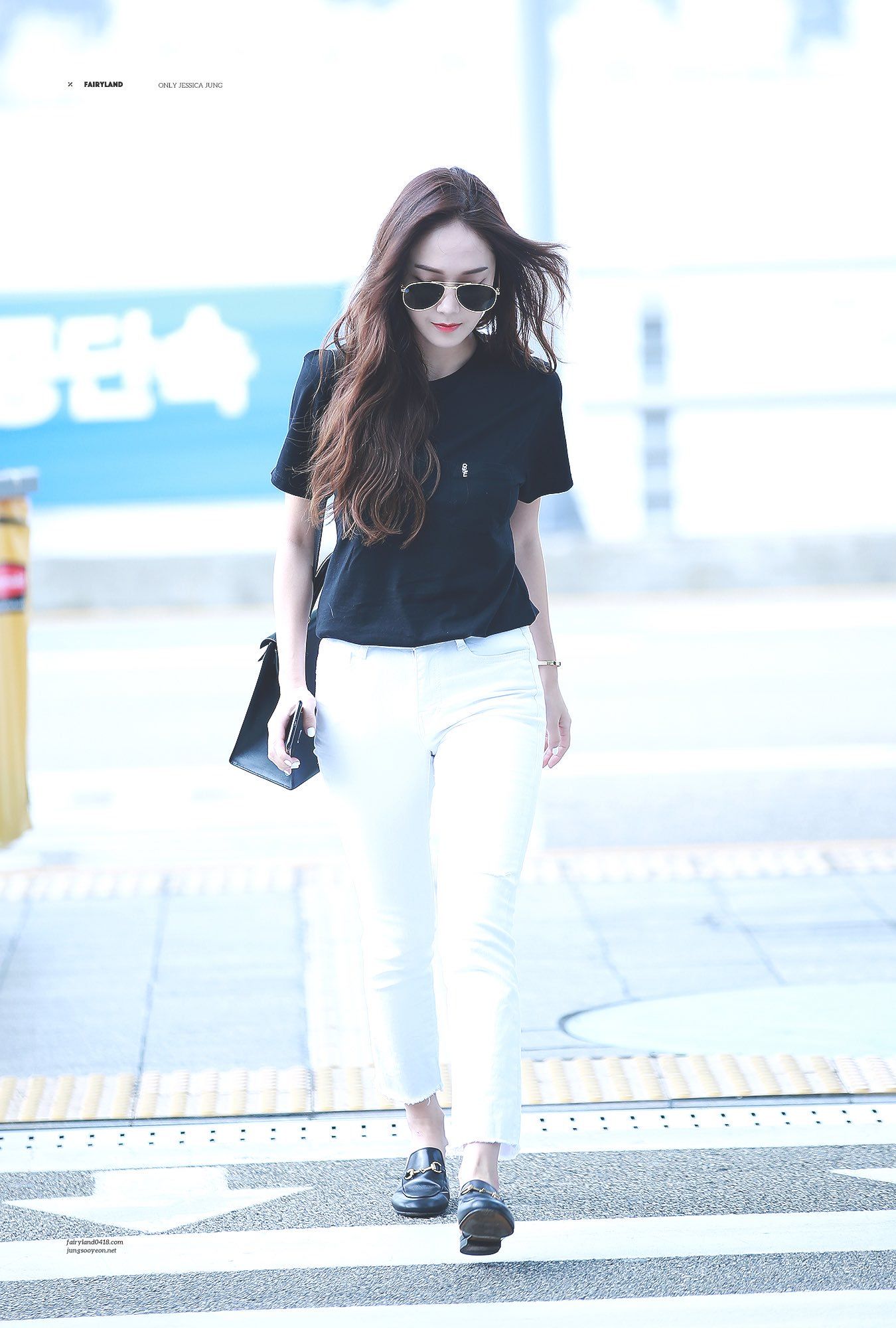 Airport fashion ala Jessica Jung