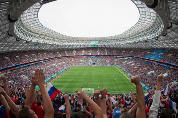 Hasil gambar untuk stadion piala dunia rusia final 2018