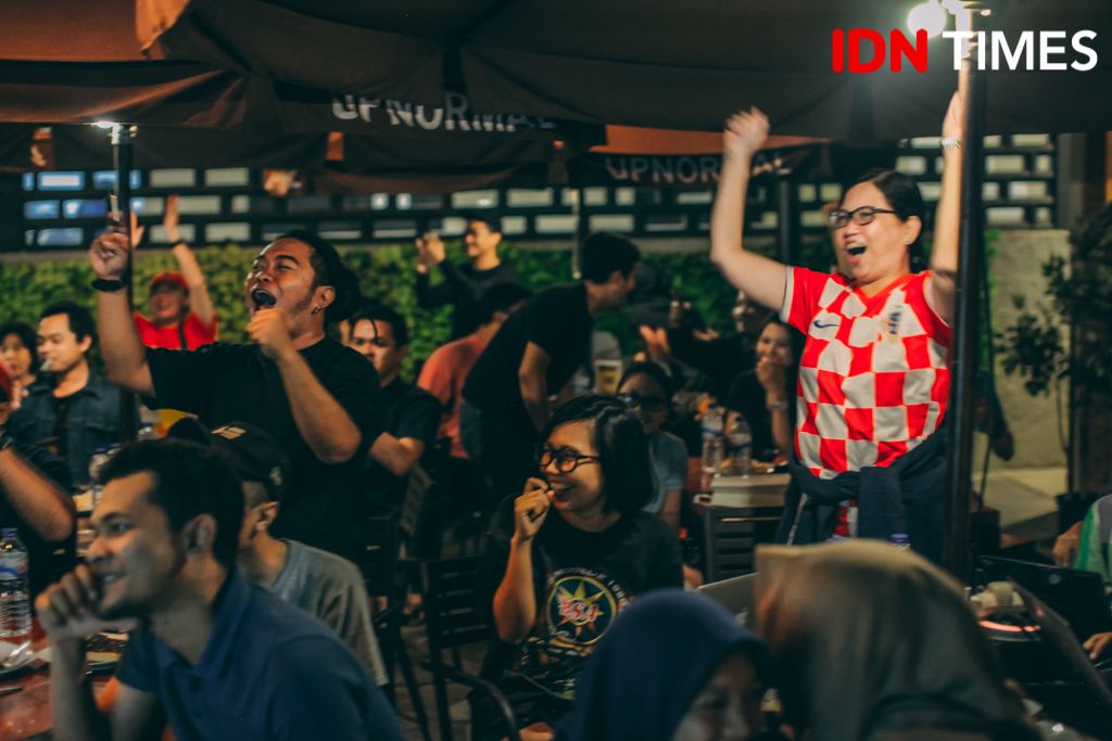 Potret Serunya Nobar Final Piala Dunia 2018 Bareng Komunitas IDN Times
