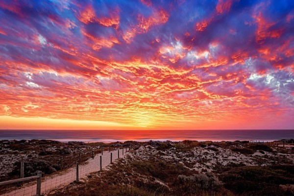Gambar Pemandangan Asli Sunset - Kumpulan gambar panorama alam