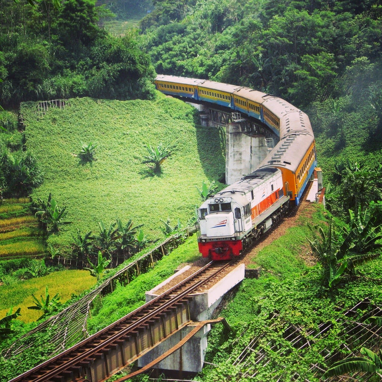  Jalur  Kereta  Api  yang Memiliki Pemandangan  Instagramable