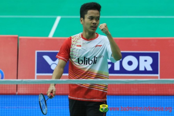 Chou Tien Chen Kalah, Ginting Berpeluang Lolos ke Semifinal WTF 2018