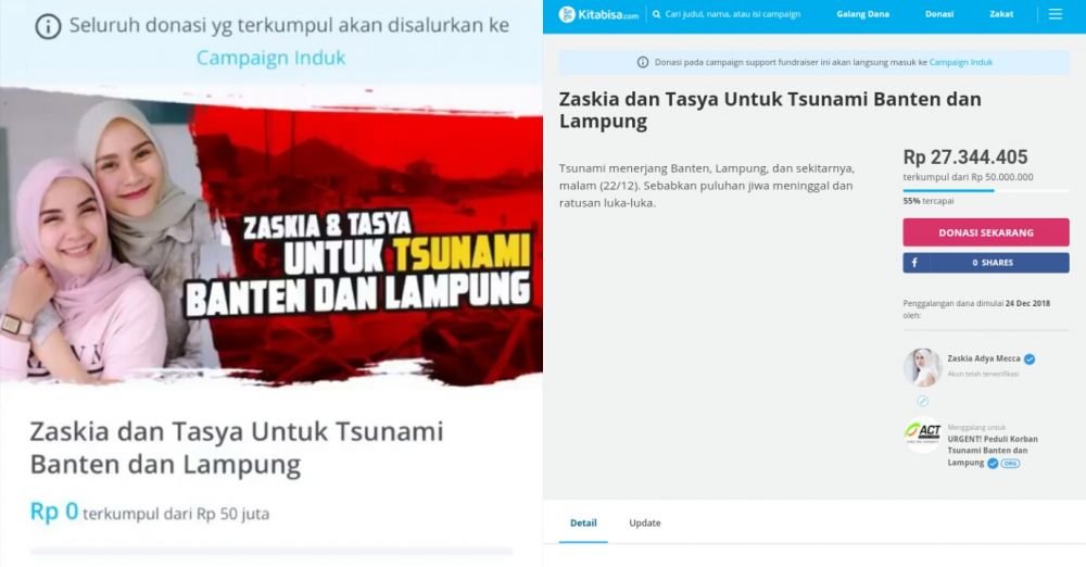 Berhati Mulia, 6 Artis Ini Galang Dana untuk Korban Tsunami Banten