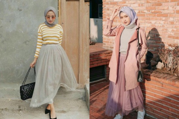 20+ Trend Terbaru Padu Padan Rok Tutu Fashion Hijab Rok