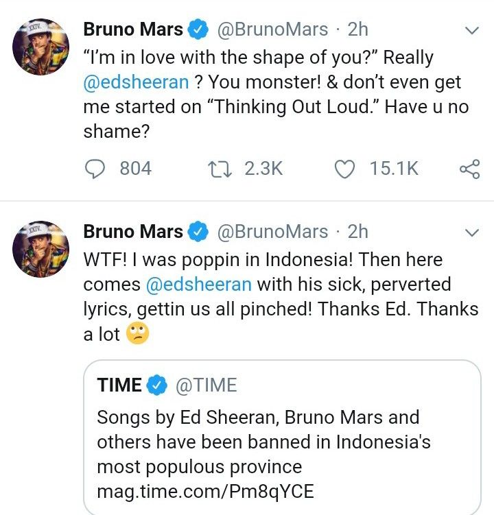 Bruno Mars Marah-marah di Twitter Gara-gara Lagunya Dibatasi di Jabar