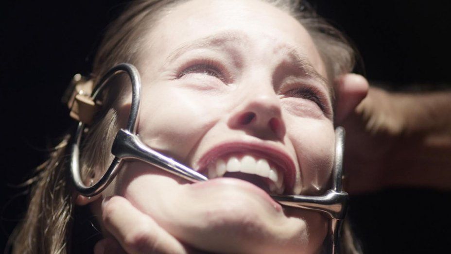 Piercing grannies schoolgirl torture