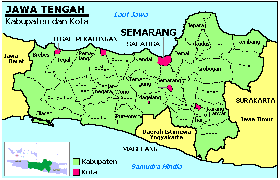 Peta Kerawanan dan Wilayah Sebaran COVID-19 di Kudus, Pati, Rembang