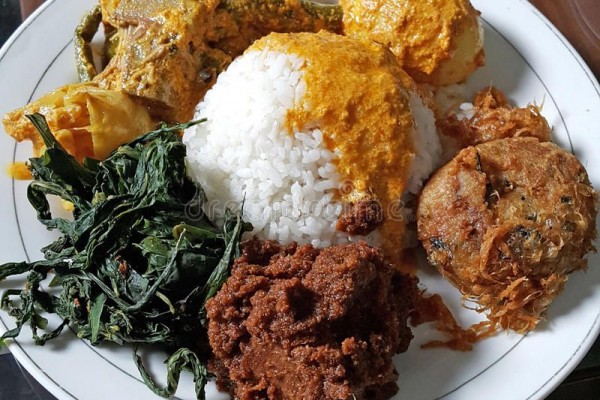 Nasi Padang Meat Rendang Indo Pol!