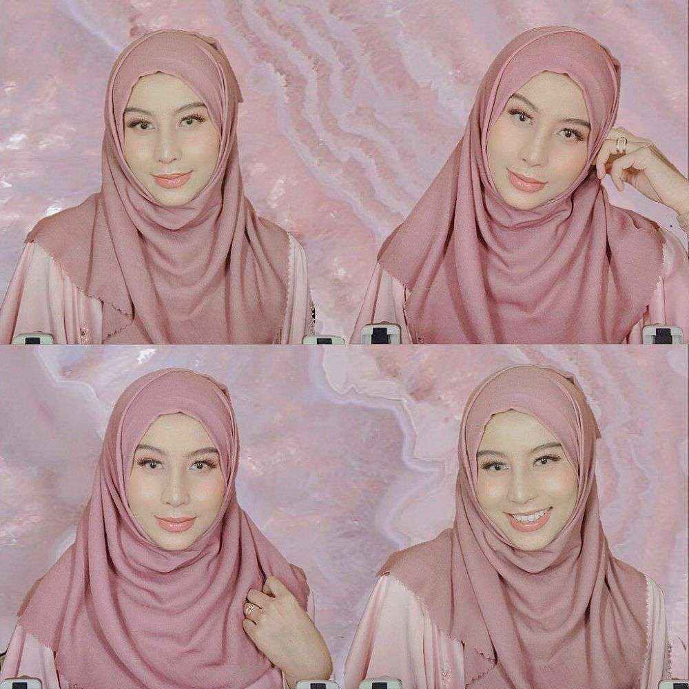 9 Potret Cantik Awkarin Saat Memakai Hijab Adem Banget