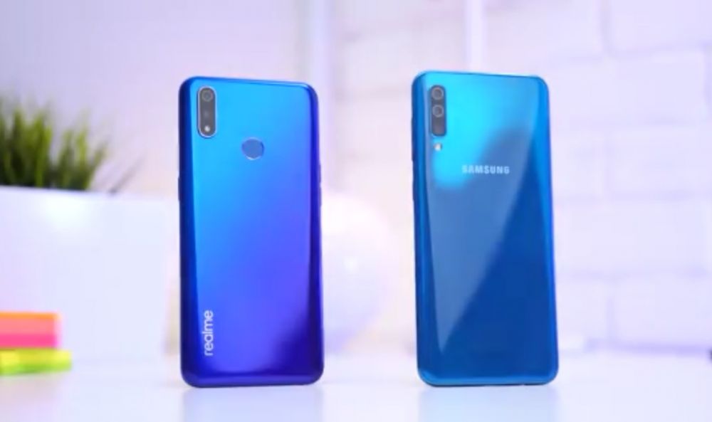 Warna Biru Samsung Galaxy A50