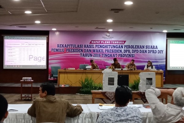 Ada Hitung Ulang di Sleman, Rekapitulasi Pemilu 2019 di DIY Diskors