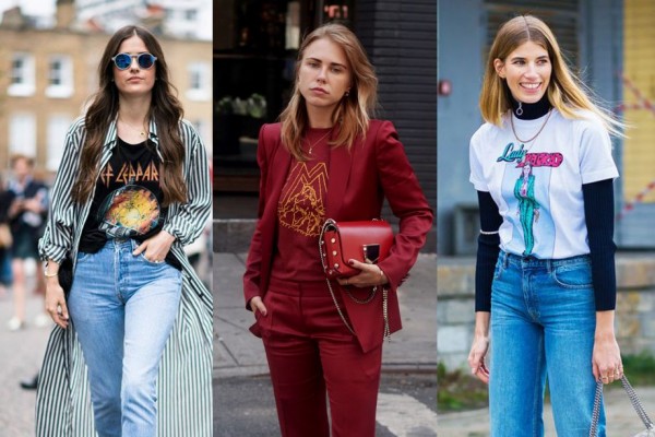12 Inspirasi Padu-Padan Kaos Vintage, Item Basic yang Serba Guna