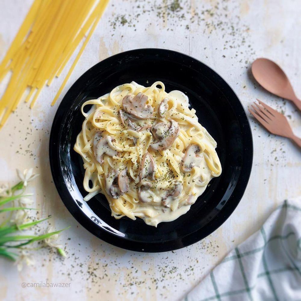 Resep Creamy Mushroom Fettuccine Hidangan Mewah Yang Simpel Banget