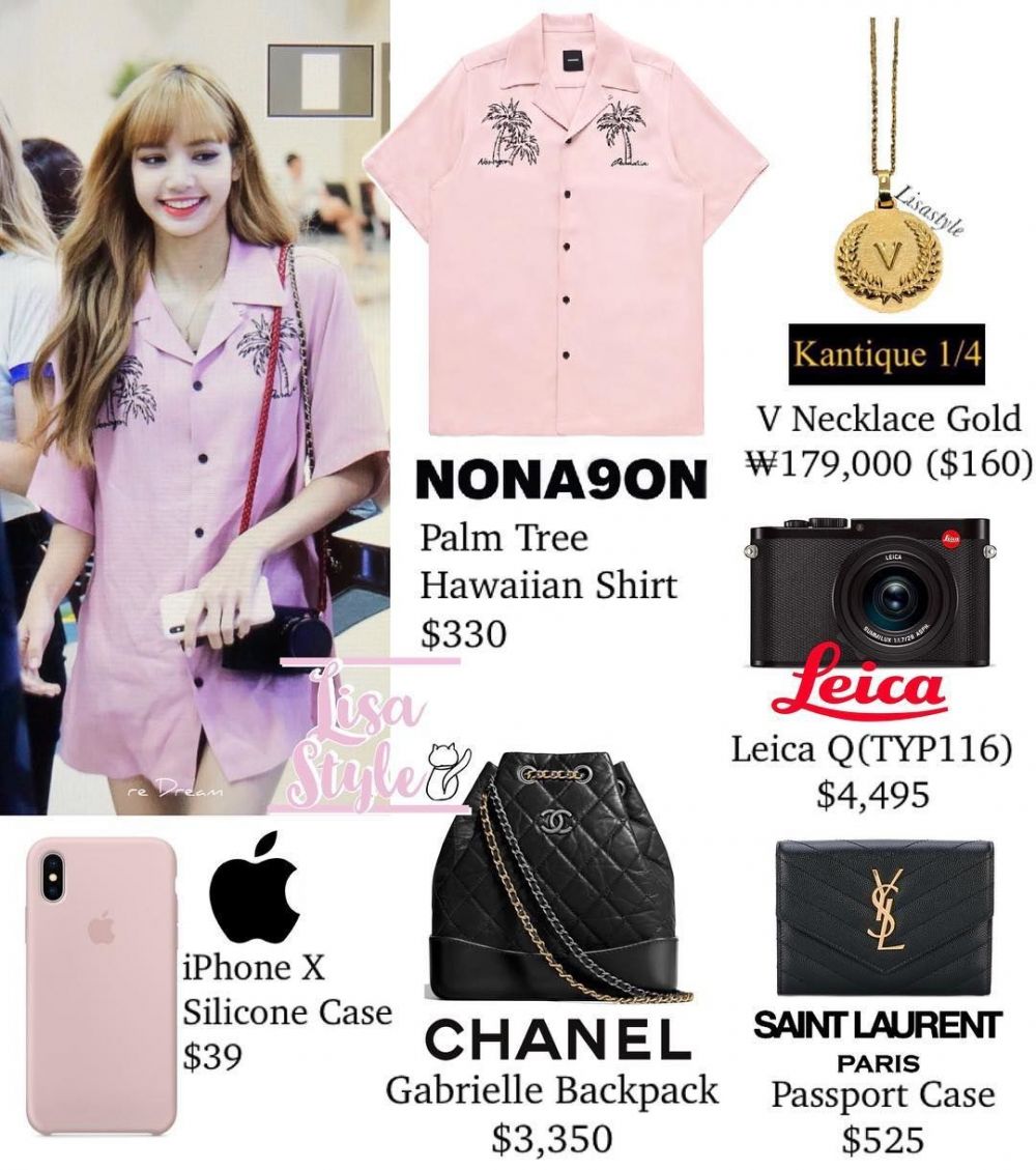 9 Harga Outfit Harian Ala Lisa BLACKPINK, mewah dan berkelas!