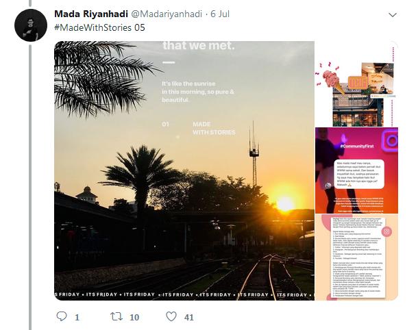 10 Inspirasi Instagram Story Kekinian dan Estetik ala Mada Riyanhadi