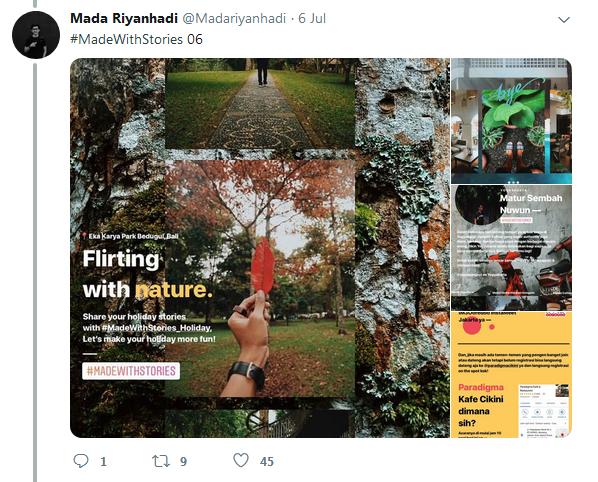 10 Inspirasi Instagram Story Kekinian dan Estetik ala Mada Riyanhadi
