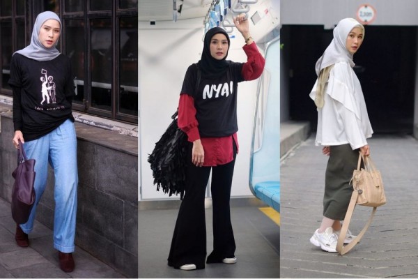 Terkeren 17 Gambar Kartun  Ootd  Hijab  Gani Gambar