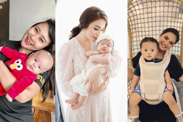 Jadi Ibu Baru, 9 Gaya Memesona Seleb Momong Anak Pertamanya